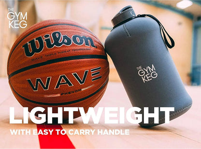 Gym Keg |  Sports Water Bottle 74.4 Fl Oz. (2.2 L) Insulated Half Gallon Carry